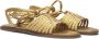 Inuovo Gouden Strappy Leren Sandalen Yellow Dames - Thumbnail 8