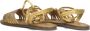 Inuovo Gouden Strappy Leren Sandalen Yellow Dames - Thumbnail 9