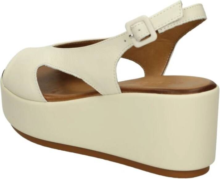 Inuovo Lage Hak Sandalen White Dames