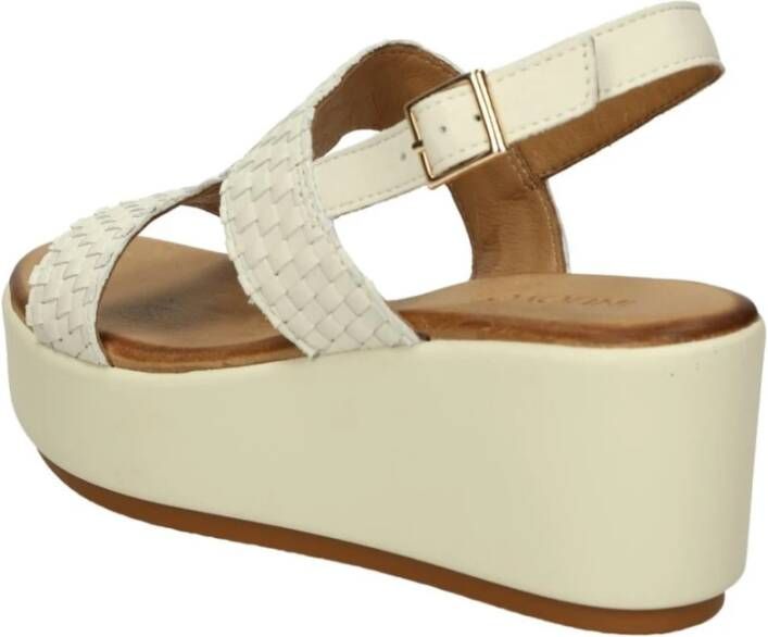 Inuovo Lage Hak Sandalen White Dames