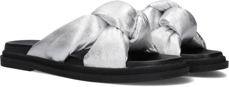 Inuovo Zilver Metallic Slippers Gray Dames