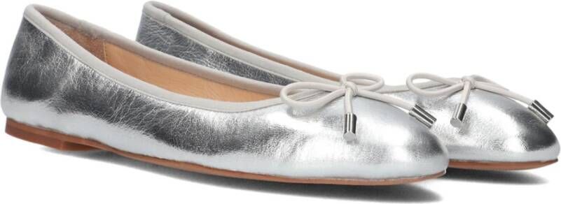 Inuovo Zilveren Ballerina's met Strikdetail Gray Dames