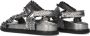 Inuovo Zilveren geweven sandalen met klittenbandsluiting Gray Dames - Thumbnail 9