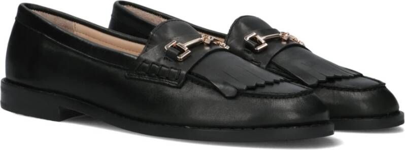 Inuovo Zwarte leren loafers B01002 Black Dames