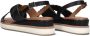 Inuovo Zwarte Leren Sandalen met Gespsluiting Black Dames - Thumbnail 9