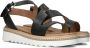 Inuovo Zwarte Leren Sandalen Stijlvol Model Black Dames - Thumbnail 7