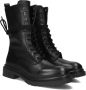 Inuovo Zwarte leren veterschoenen Black Dames - Thumbnail 7