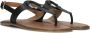 Inuovo Zwarte Sandalen met Metalen Element Black Dames - Thumbnail 8