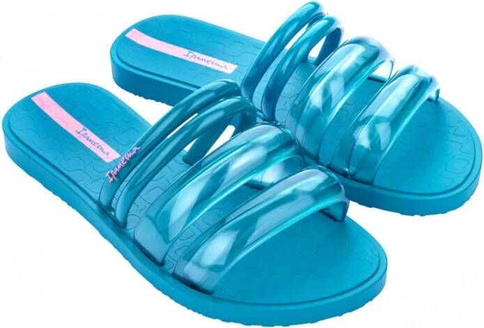 Ipanema Gestreepte Puffer Sandalen voor Dames Blue Dames