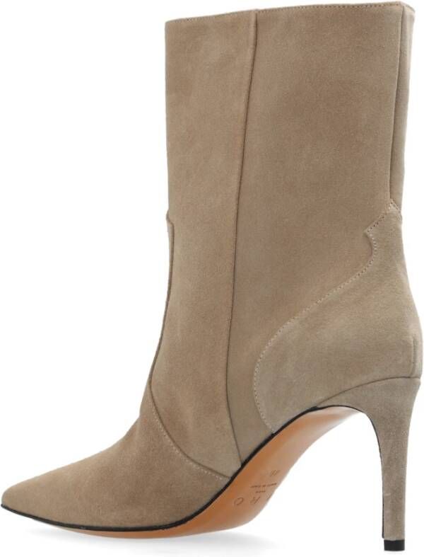 IRO Gehakte enkellaarzen Beige Dames