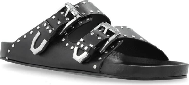 IRO Leren slides Billie Black Dames