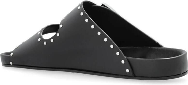 IRO Leren slides Billie Black Dames