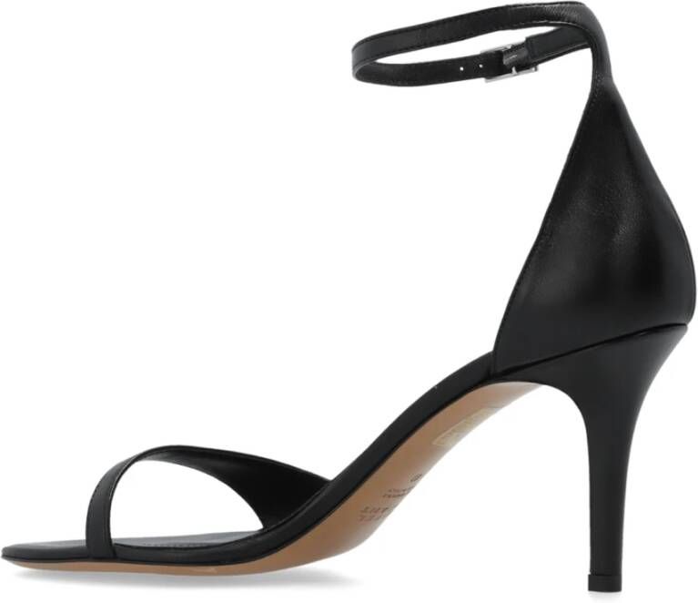 Isabel marant Ailisa sandalen met hak van leer Black Dames