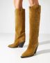 Isabel marant Beige Leren Kniehoge Laarzen Brown Dames - Thumbnail 2