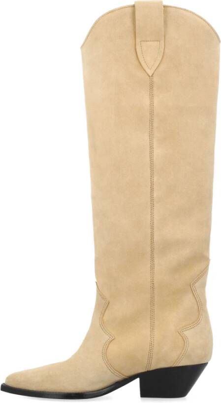 Isabel marant Beige Suède Cowboy Laarzen Beige Dames