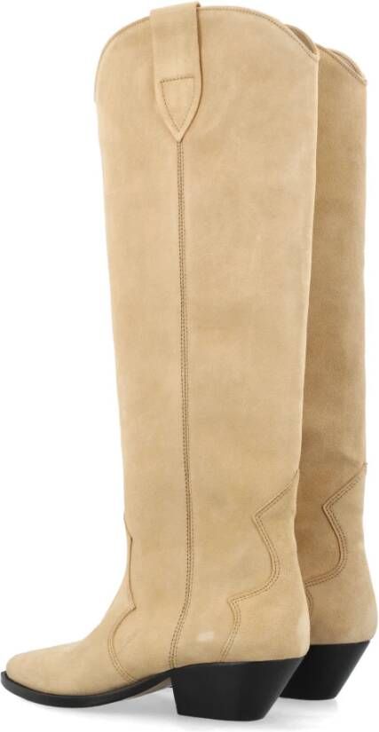 Isabel marant Beige Suède Cowboy Laarzen Beige Dames