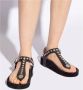 Isabel marant Studded Sandalen Enore Zwart Zilver Black Dames - Thumbnail 7