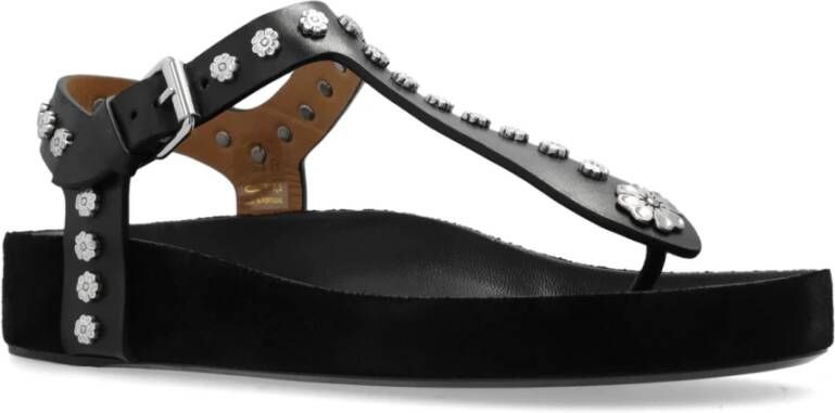 Isabel marant Bloem sandalen Black Dames