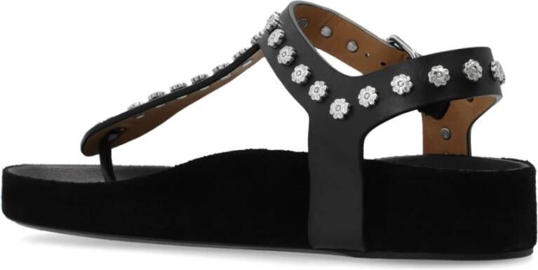 Isabel marant Bloem sandalen Black Dames