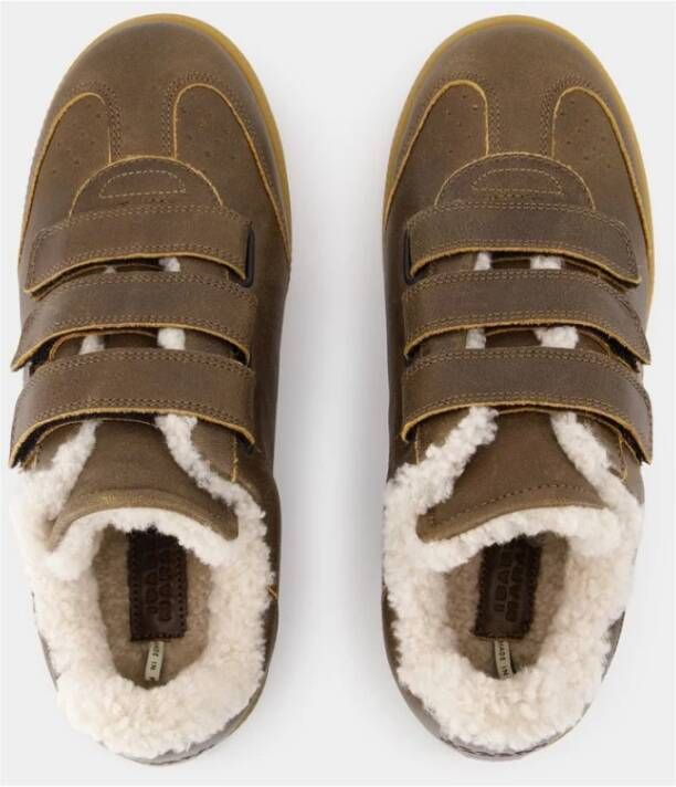 Isabel marant Bruine Leren Sneakers Beth Gd Brown Dames