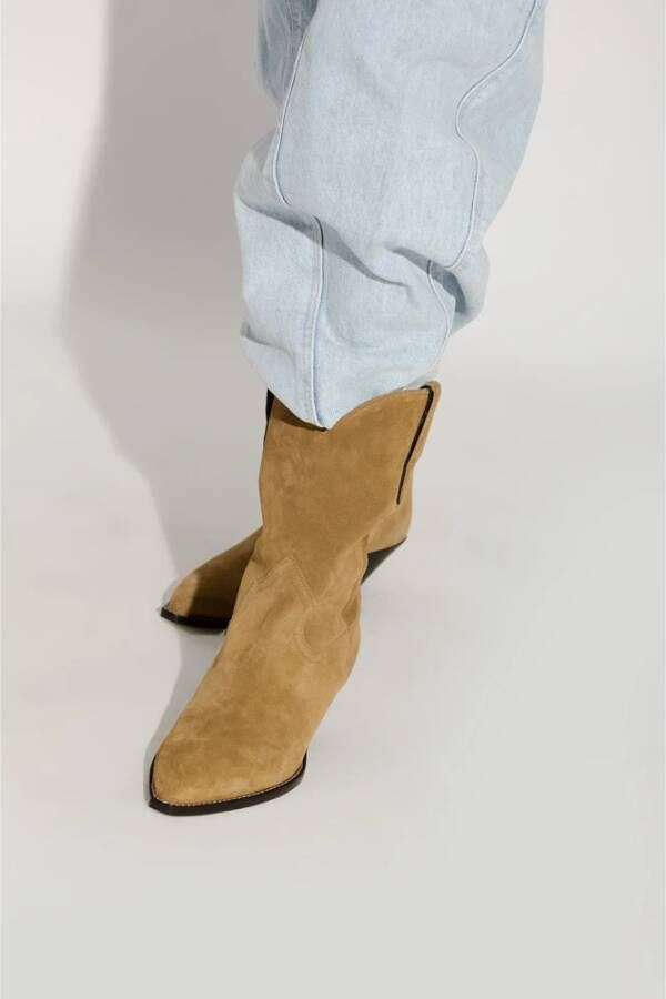 Isabel marant Dahope suède cowboy laarzen Beige Dames