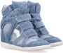 Isabel marant Denim High-Top Sneakers Lichtblauw Blue Dames - Thumbnail 2