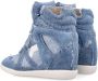 Isabel marant Denim High-Top Sneakers Lichtblauw Blue Dames - Thumbnail 4