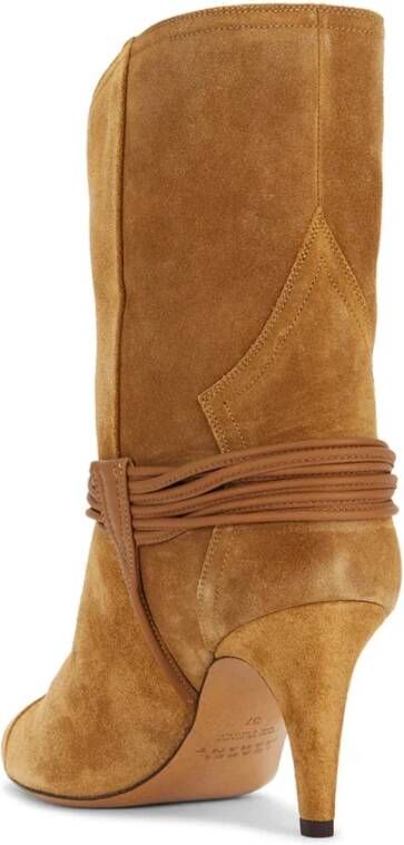 Isabel marant Fluweel Cognac Laars Dytho Brown Dames