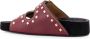 Isabel marant Gestudeerde Leren Sandalen met Gespen Red Dames - Thumbnail 3