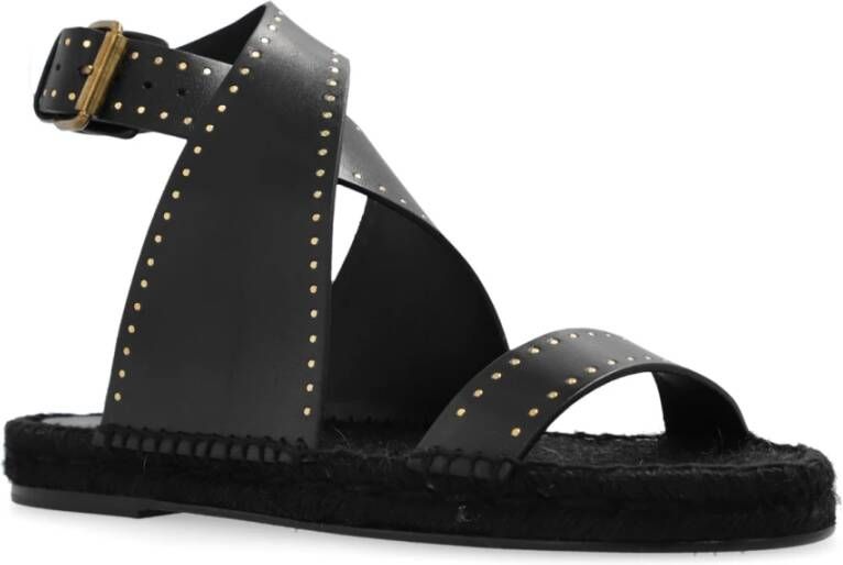 Isabel marant Illya leren sandalen Black Dames