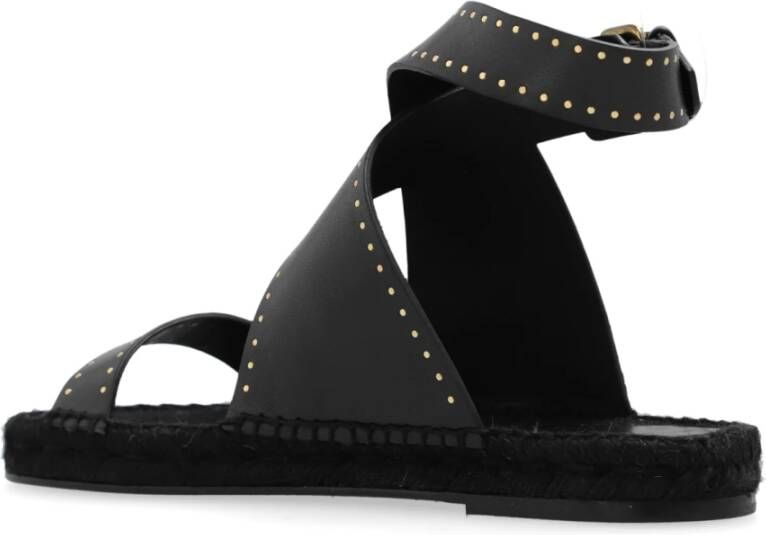 Isabel marant Illya leren sandalen Black Dames