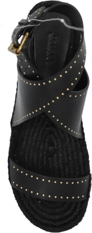 Isabel marant Illya leren sandalen Black Dames