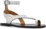 Isabel marant Jiona leren sandalen White Dames - Thumbnail 4