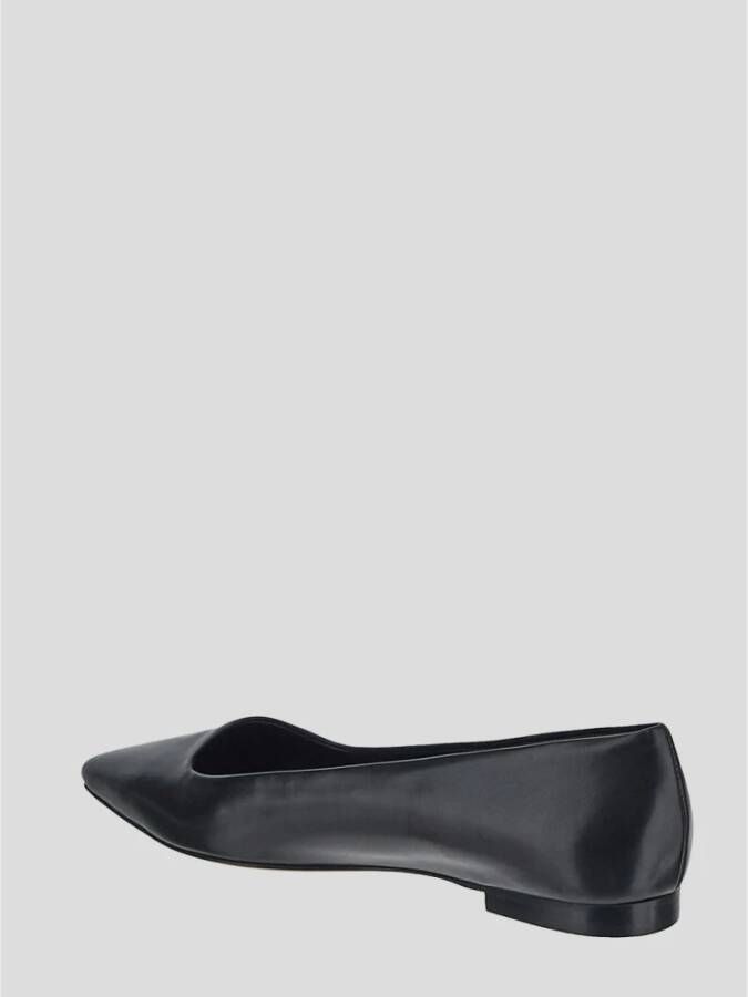 Isabel marant Kalfsleren Ballerina Platte Schoenen Black Dames