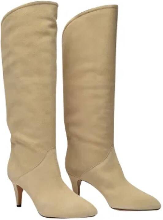 Isabel marant Leather boots Beige Dames