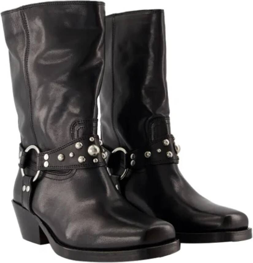 Isabel marant Leather boots Black Dames