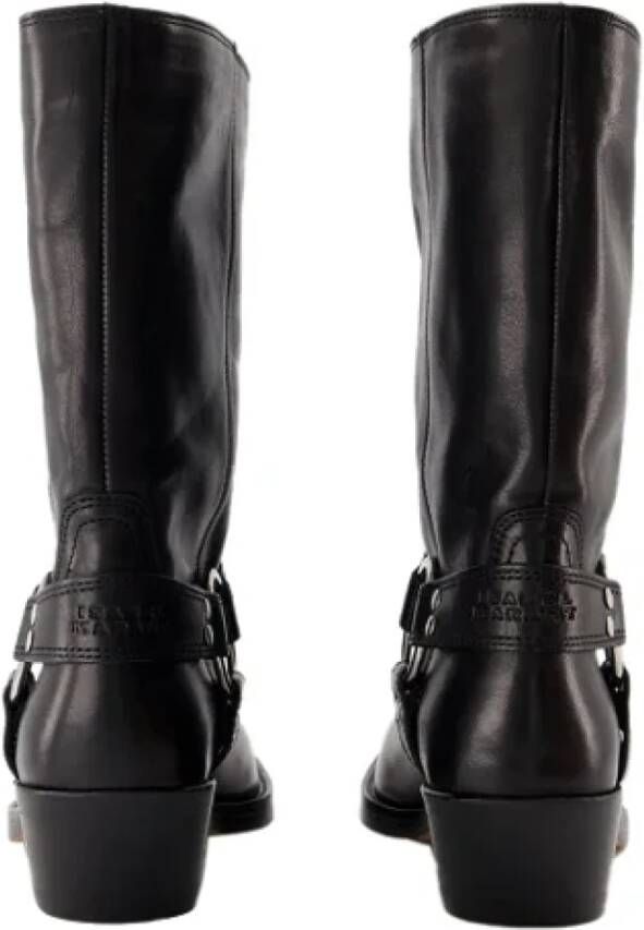 Isabel marant Leather boots Black Dames