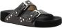 Isabel marant Zilveren Detail Slide Sandaal Black Dames - Thumbnail 3