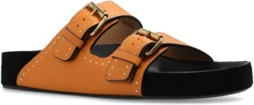 Isabel marant Lennyo suède slides Brown Dames