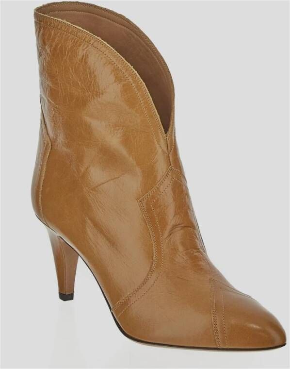 Isabel marant Leren Davel Schoen Beige Dames