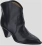 Isabel marant Leren Enkellaarzen Black Dames - Thumbnail 3