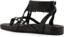 Isabel marant Leren Franje Enkelband Sandalen Black Dames - Thumbnail 3