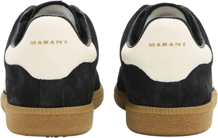 Isabel marant Leren Sneakers Zwart Wit Logo Veters Black Heren