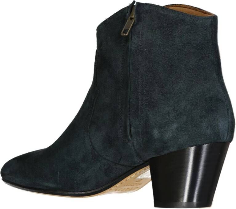 Isabel marant Petrol Blauw Suède Enkellaarzen Blue Dames