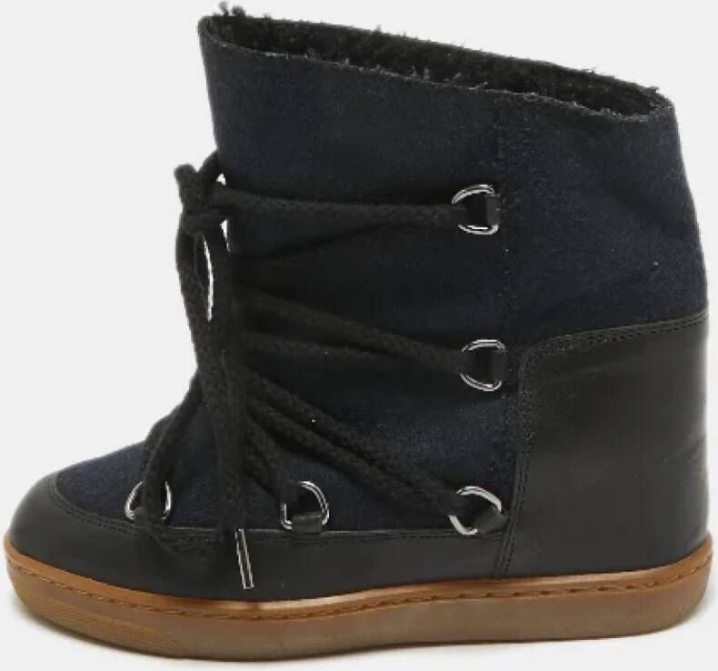 Isabel Marant Pre-owned Canvas boots Blue Dames