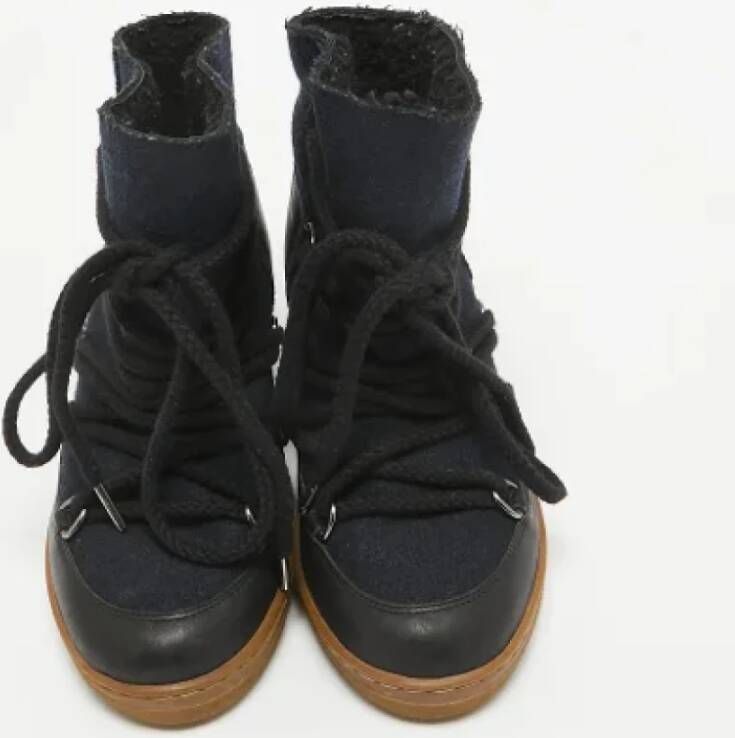 Isabel Marant Pre-owned Canvas boots Blue Dames