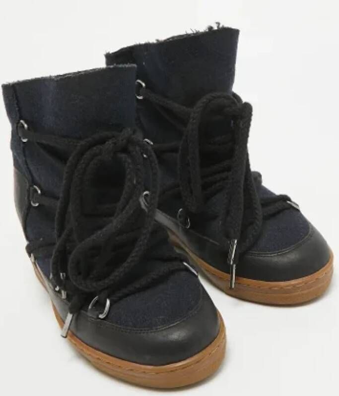 Isabel Marant Pre-owned Canvas boots Blue Dames