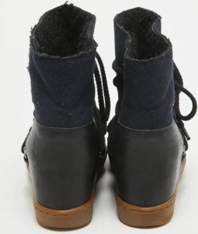 Isabel Marant Pre-owned Canvas boots Blue Dames