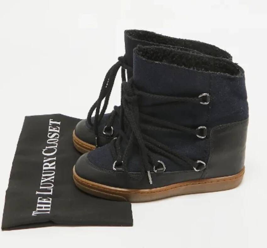 Isabel Marant Pre-owned Canvas boots Blue Dames