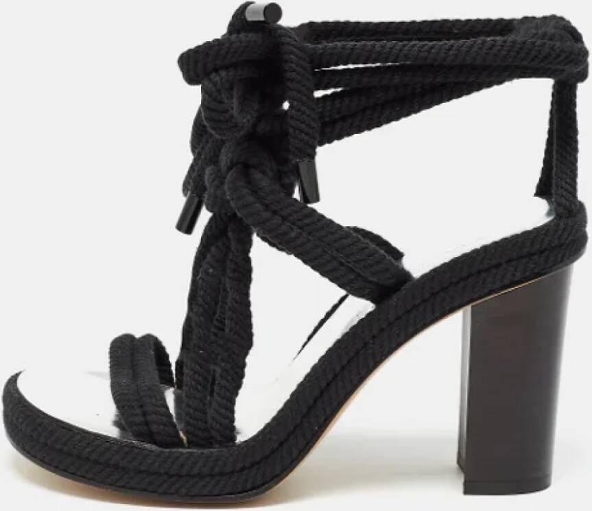 Isabel Marant Pre-owned Fabric sandals Black Dames